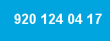 920 124 04 17 920 124 04 17